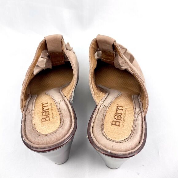 BORN Womens Pump Brown Suede Amera T-Strap Fringe Size 8 EU 39 W61939 - Picture 5 of 10